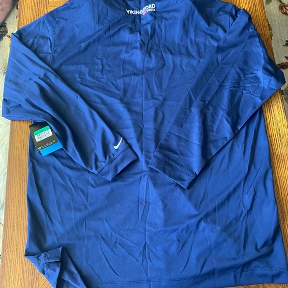 NEW Nike LS Dri-FIT Tech Golf Polo Shirt Men's - XL - Blue - Picture 11 of 13